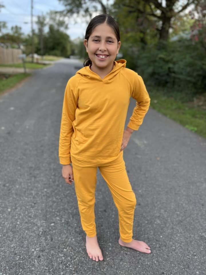 dark mustard joggers