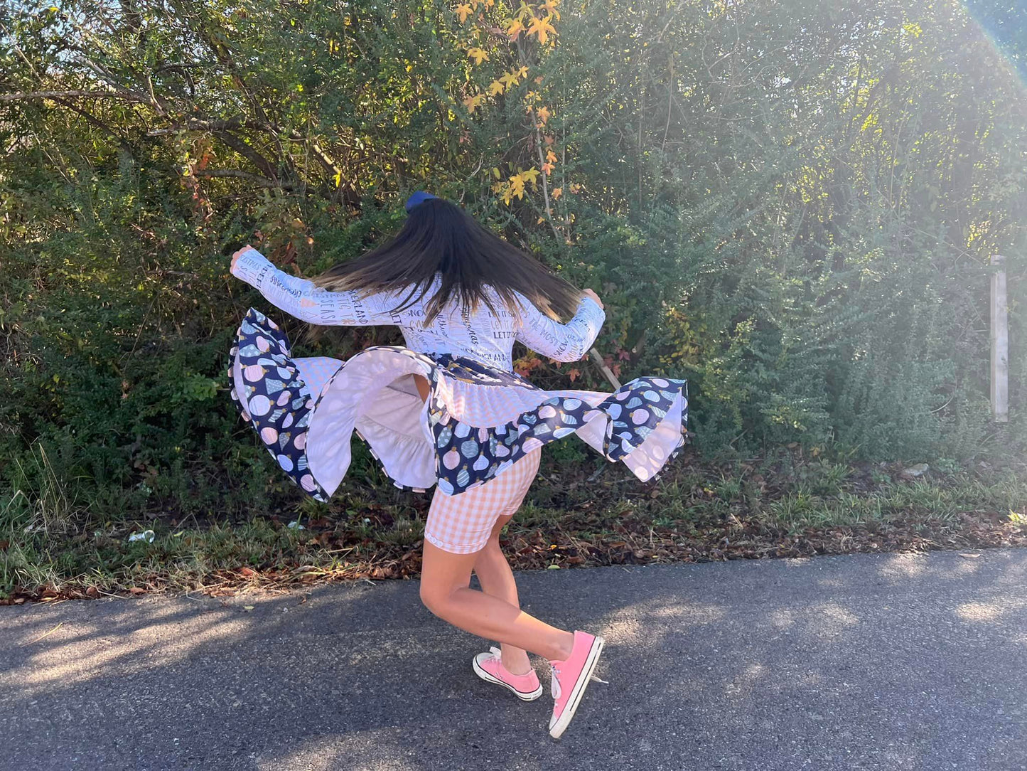 peaches n cream gingham button shorts