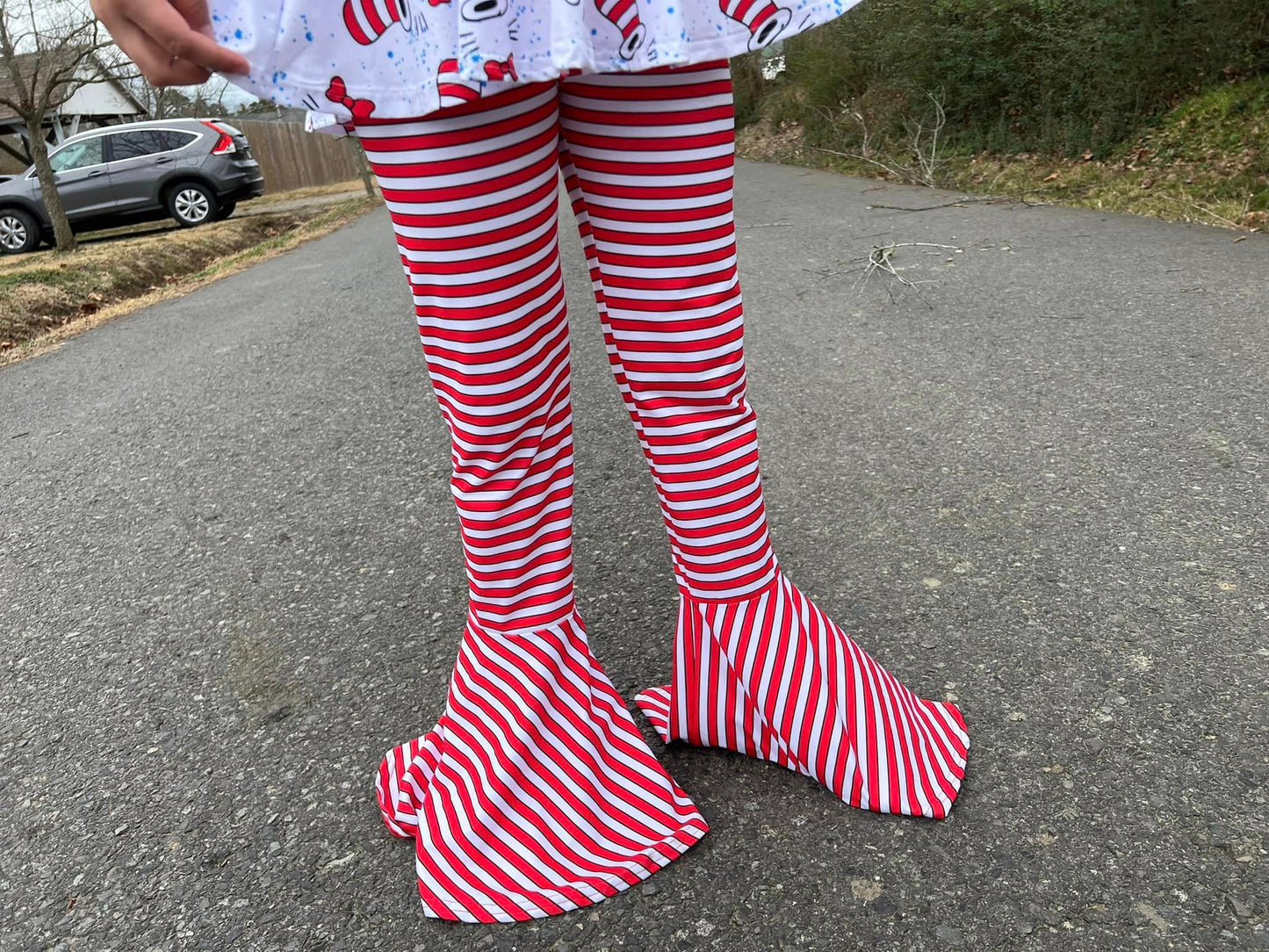 red/white and black extra wide bells