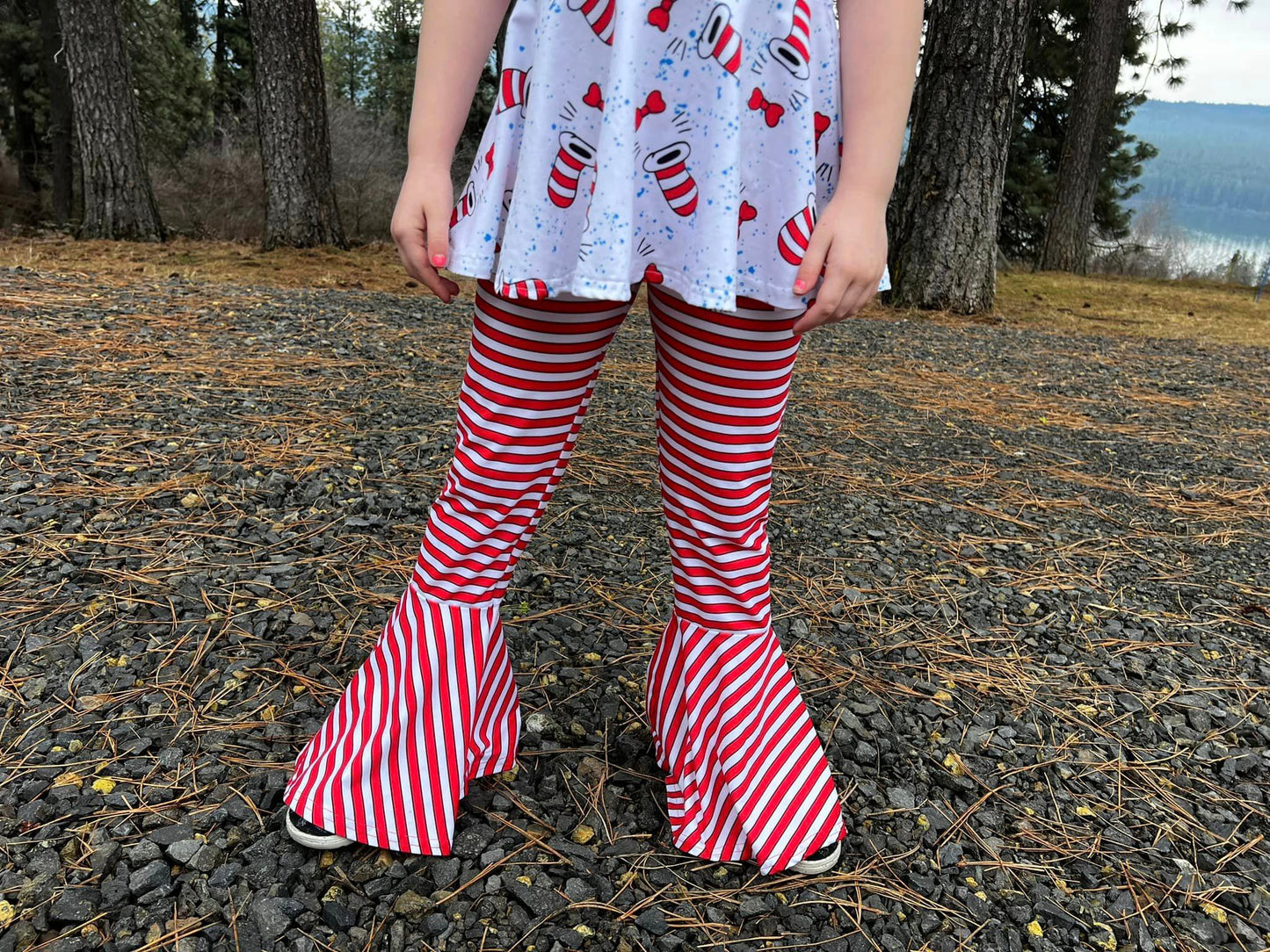 red/white and black extra wide bells