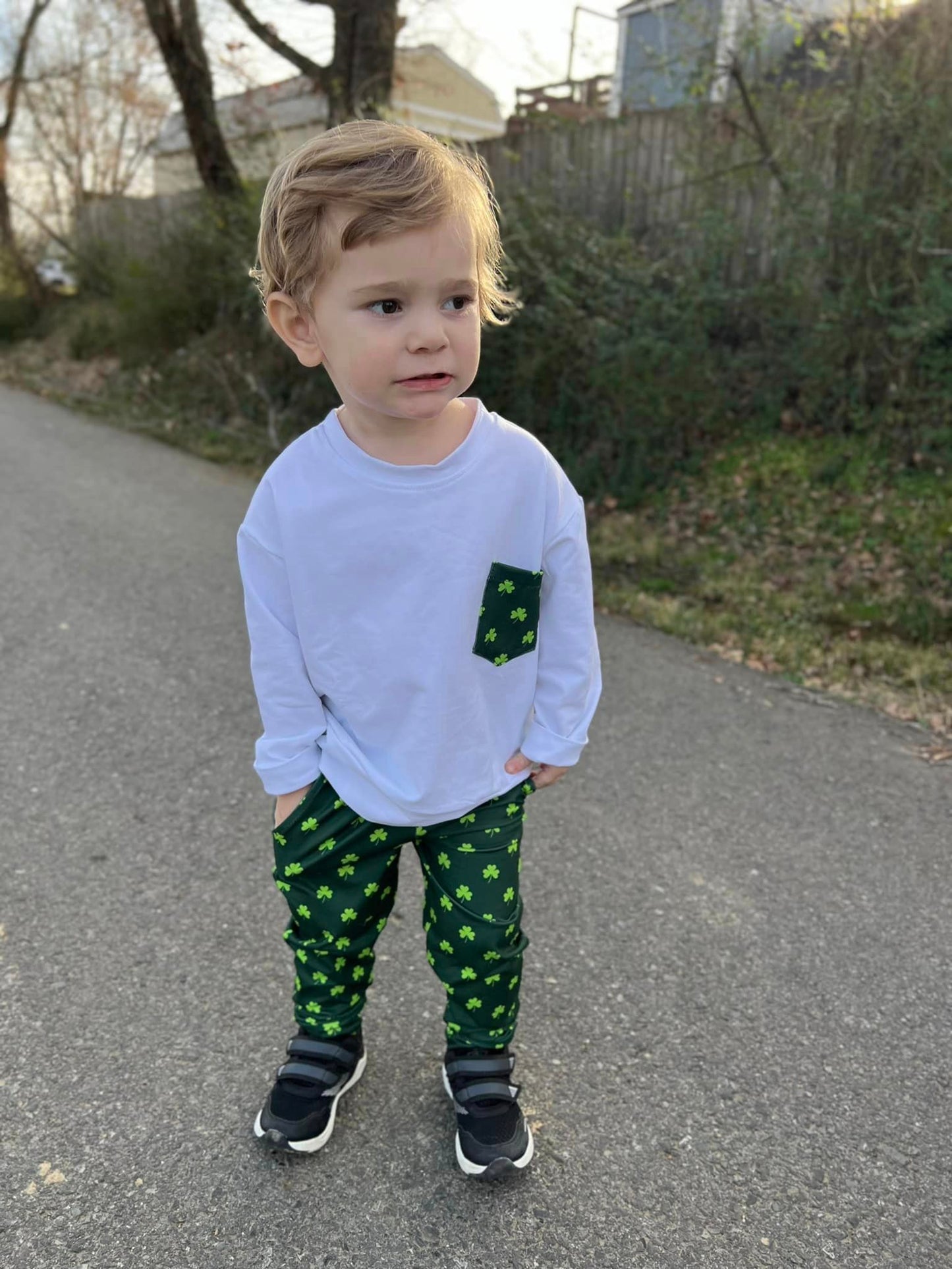 green clover joggers