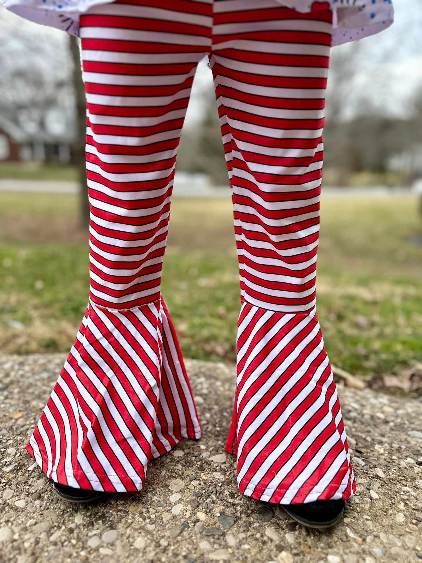 red/white and black extra wide bells