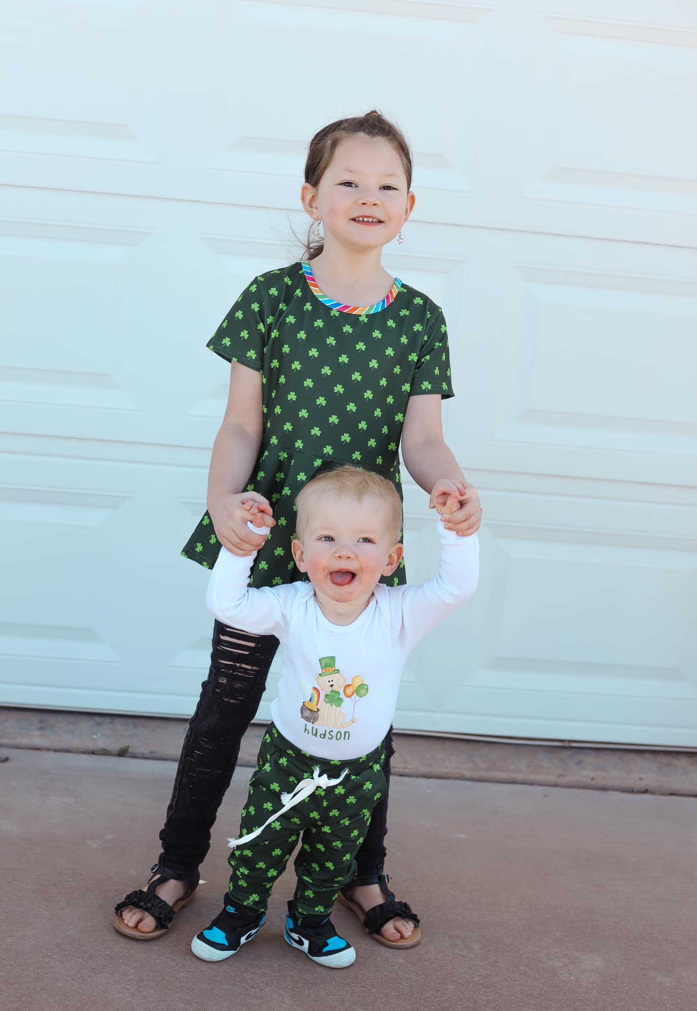 green clover joggers