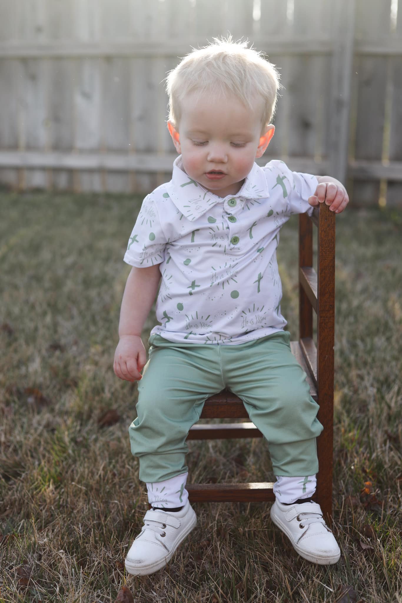 he is risen collar tee