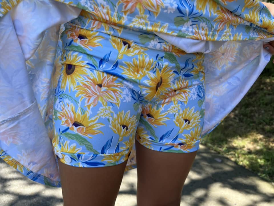 sunflower button shorts