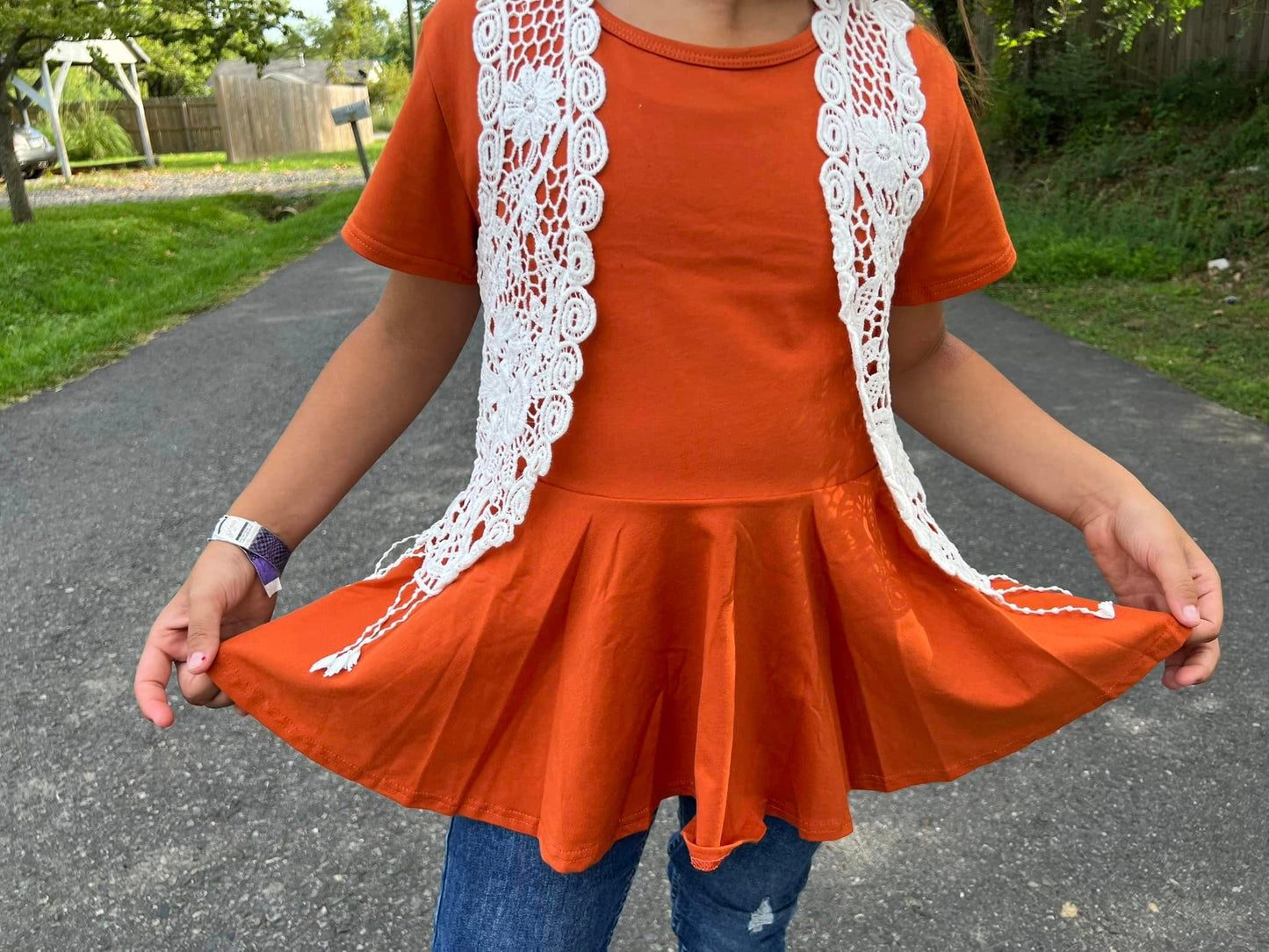 crochet fringe vest (one size)