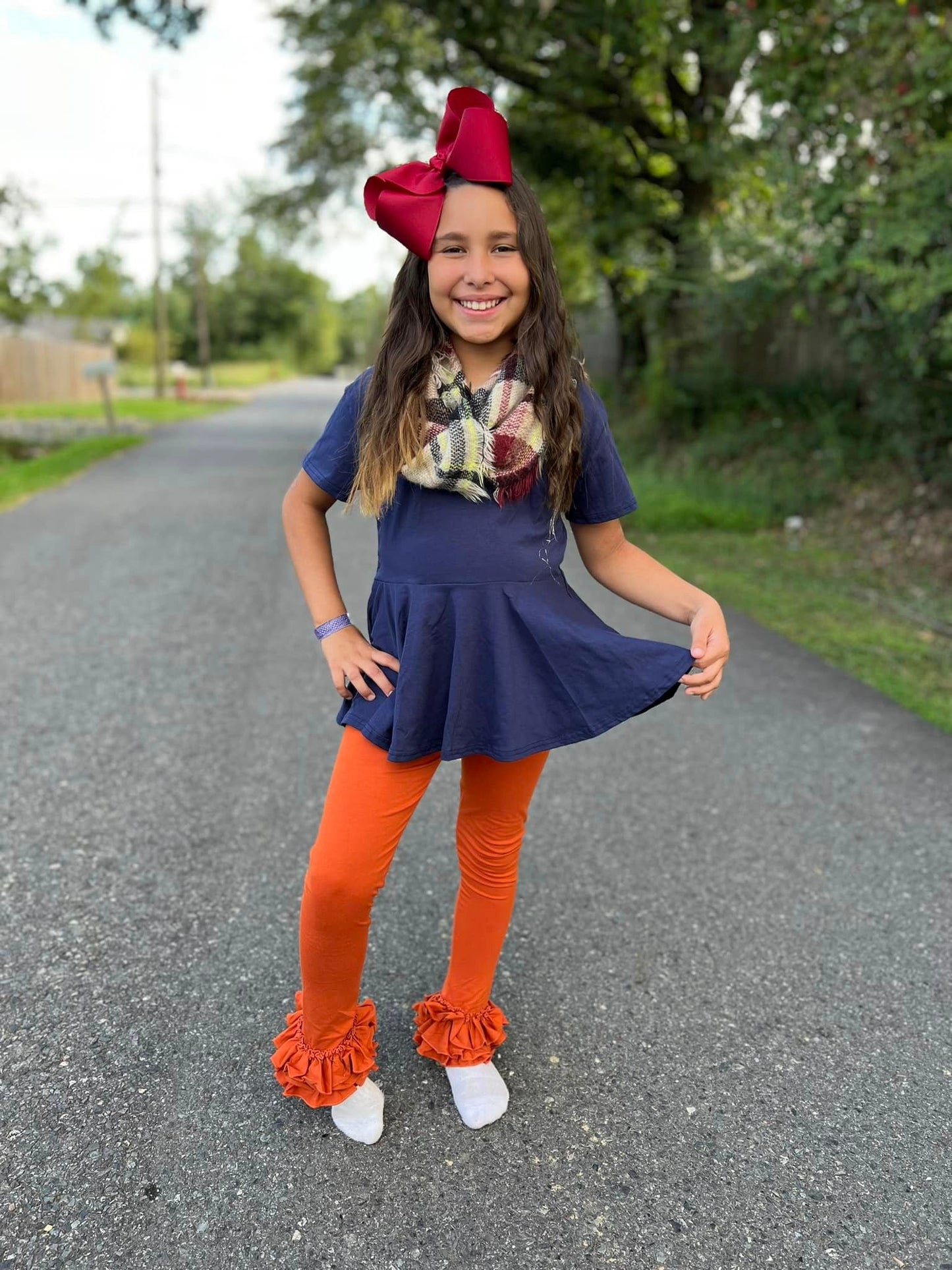 burnt orange triple bells