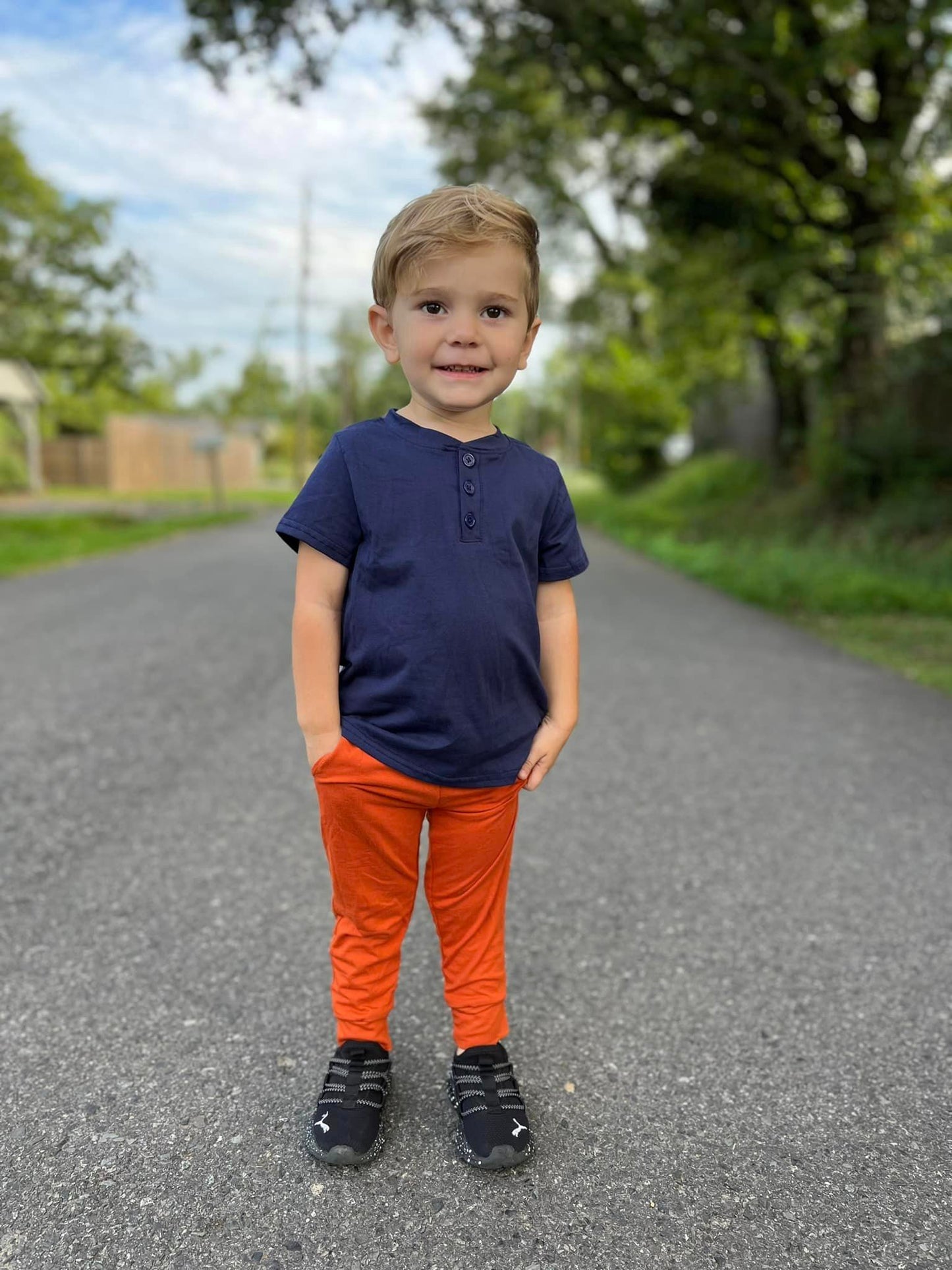burnt orange Hudson joggers