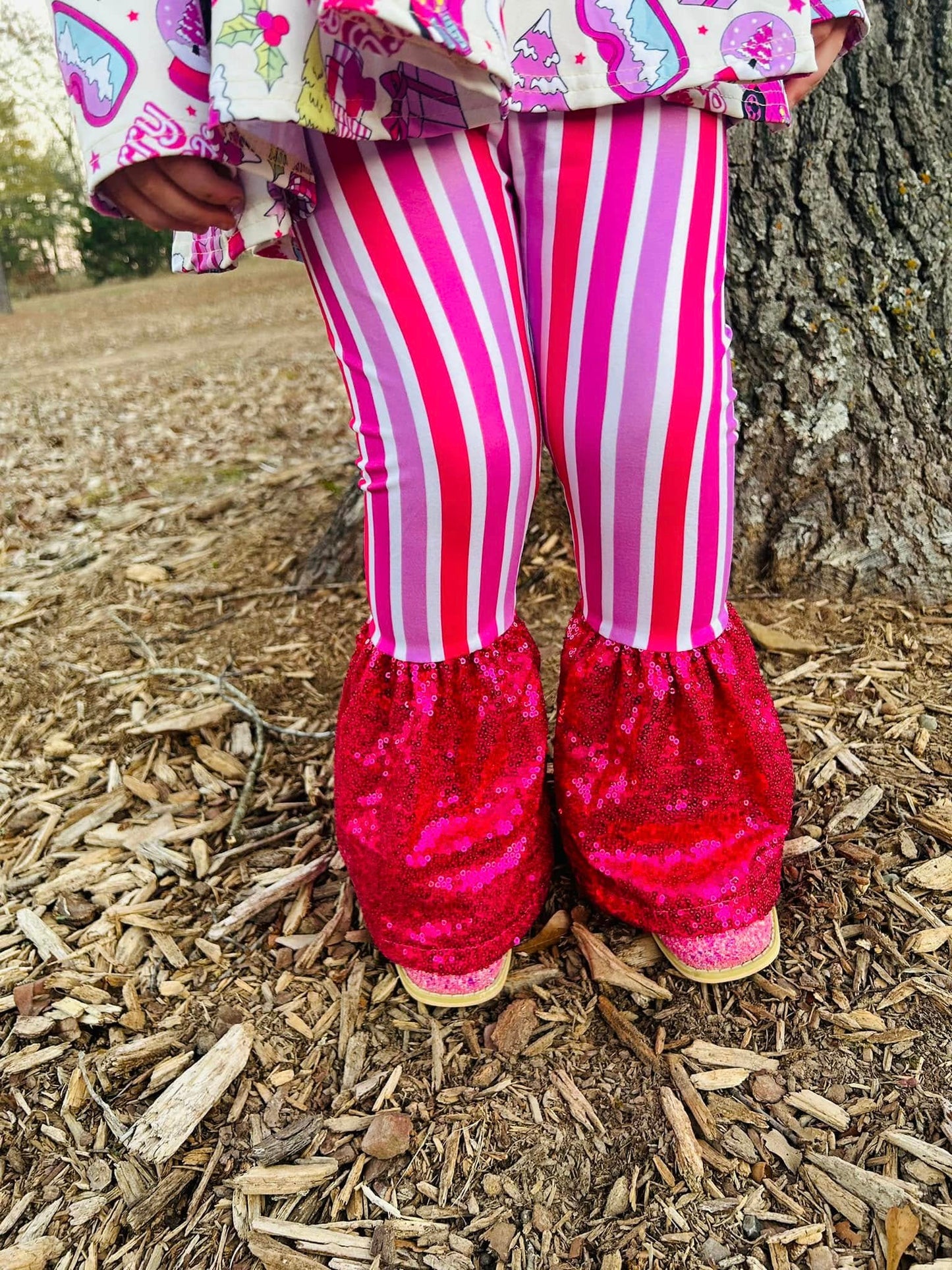 pink stripe party pants