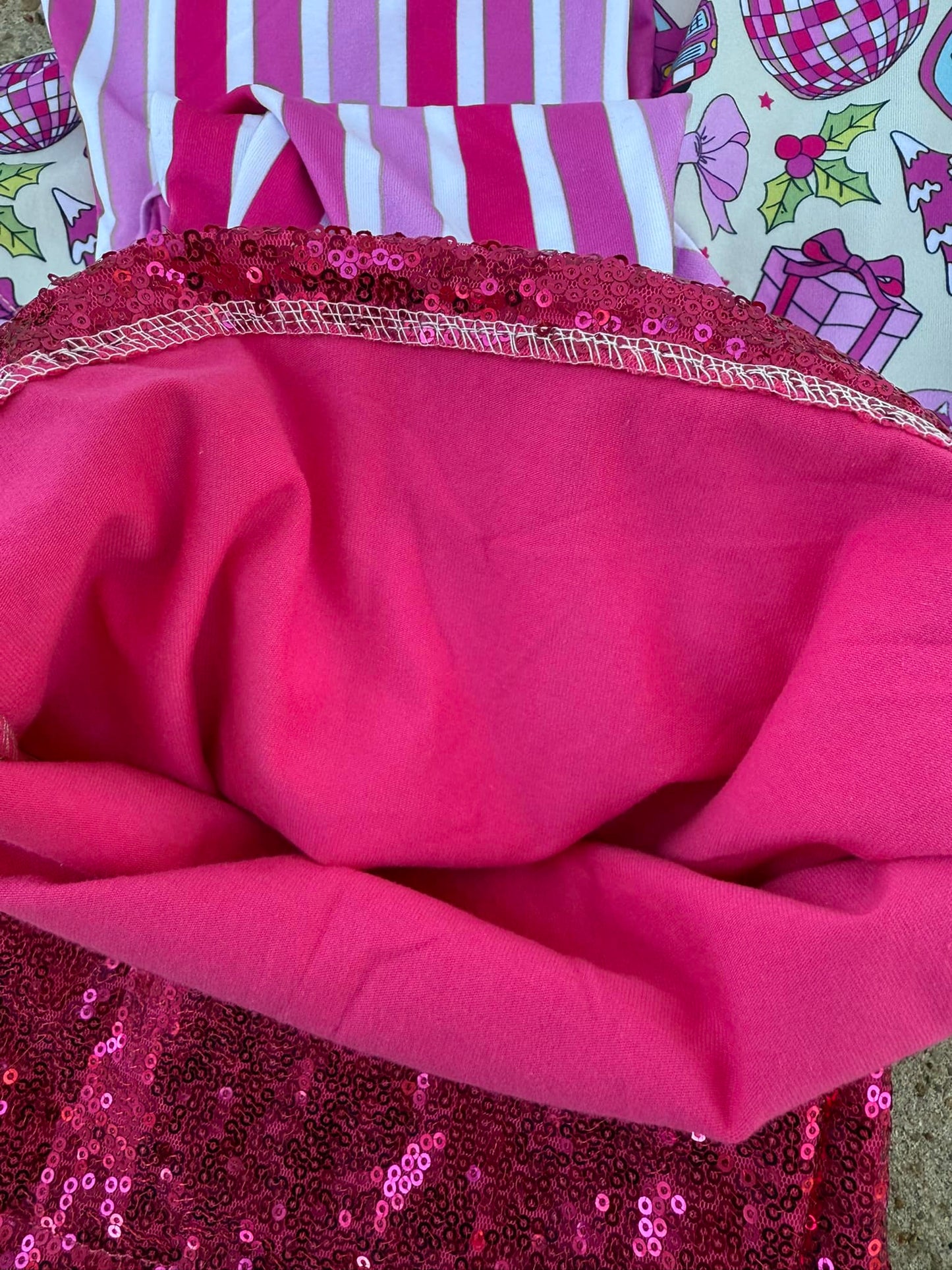 pink stripe party pants