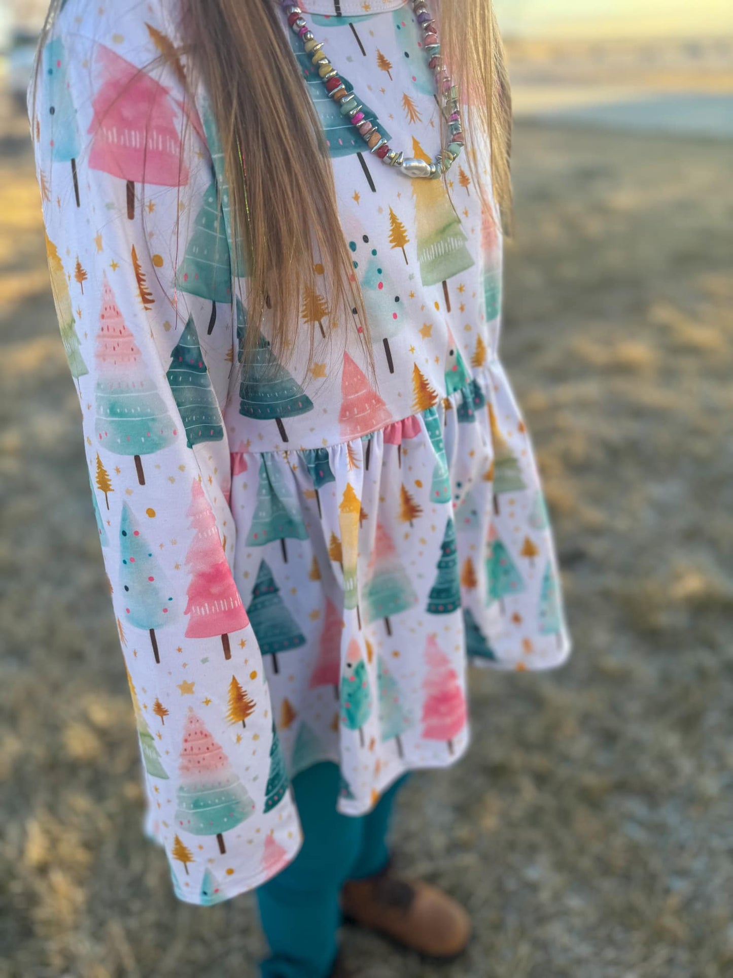 watercolor tree hi low top