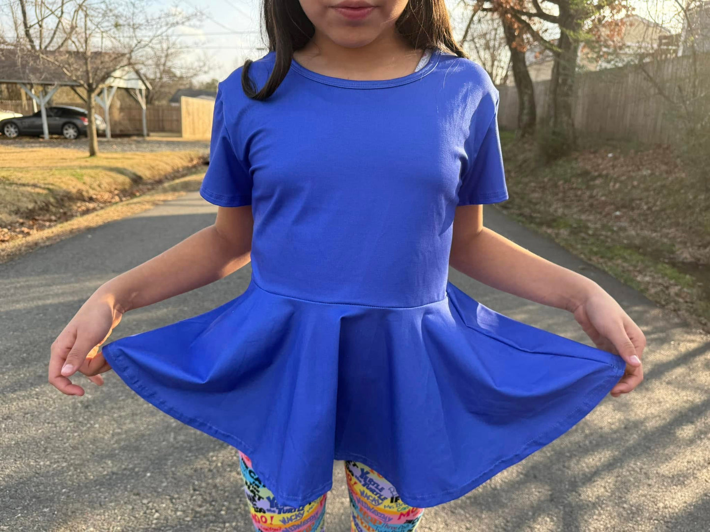 Royal purple twirl top