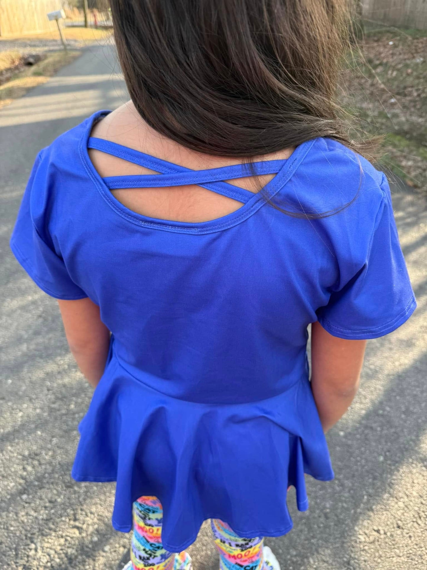 Royal purple twirl top