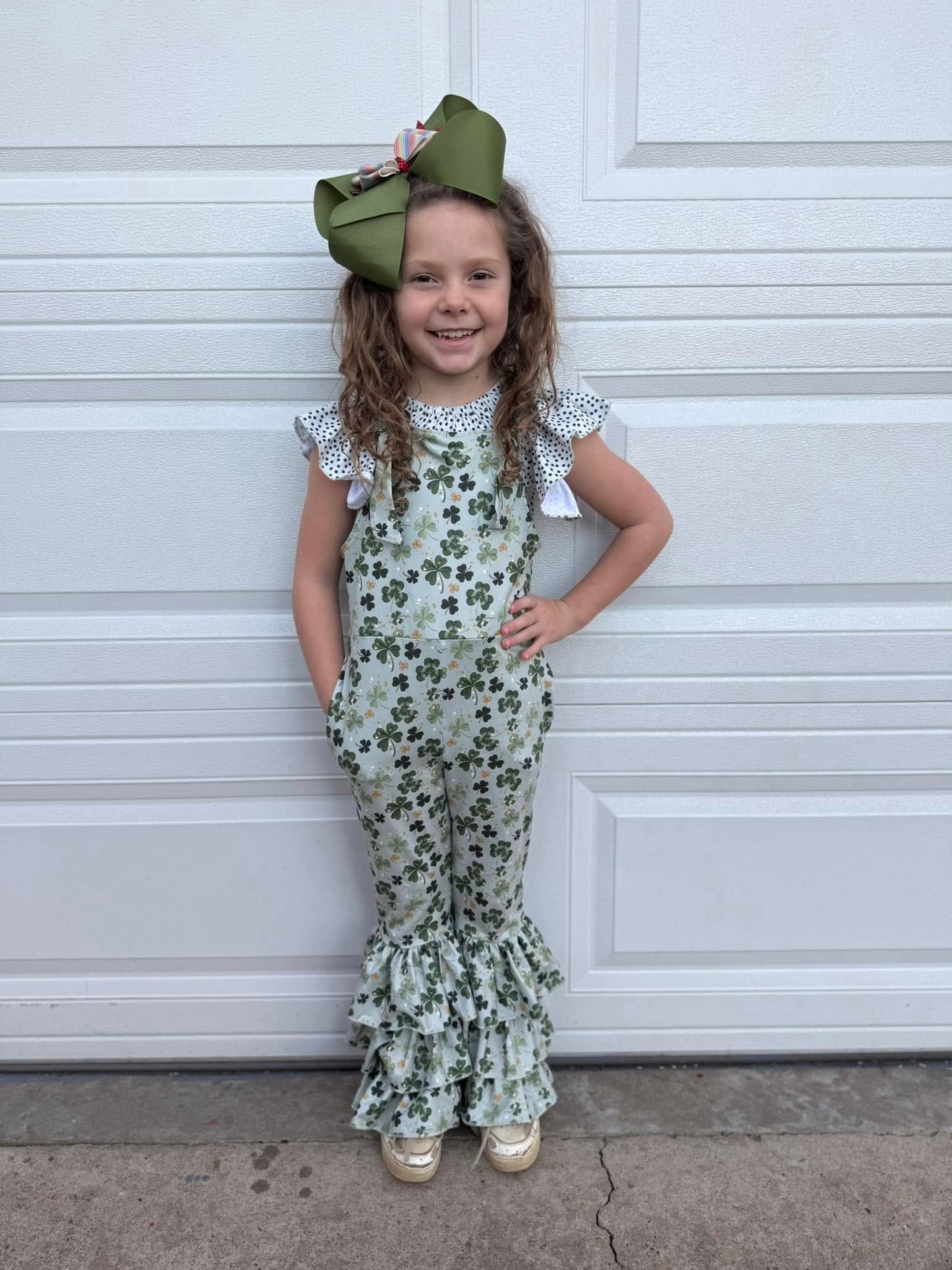 shamrock triple bell romper