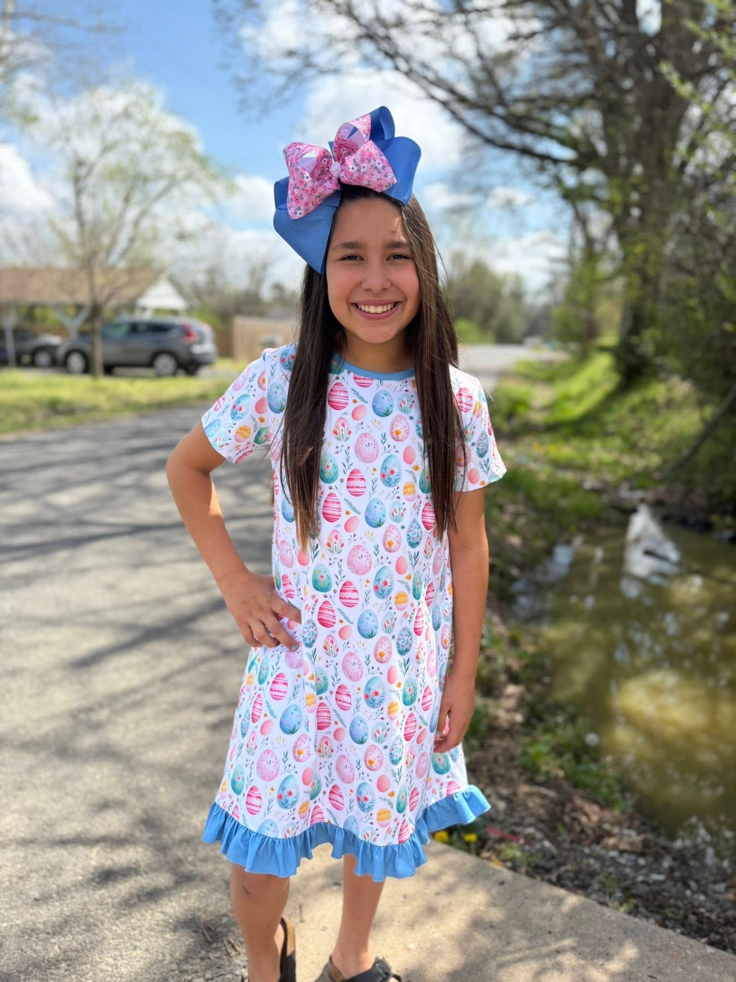 floral egg gown