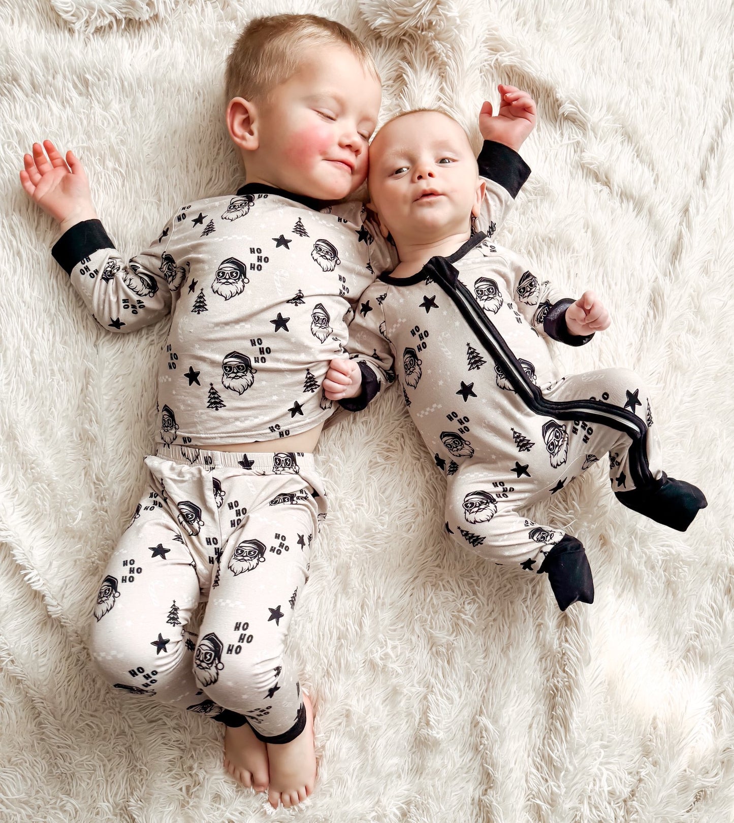 Retro Santa bamboo zippy