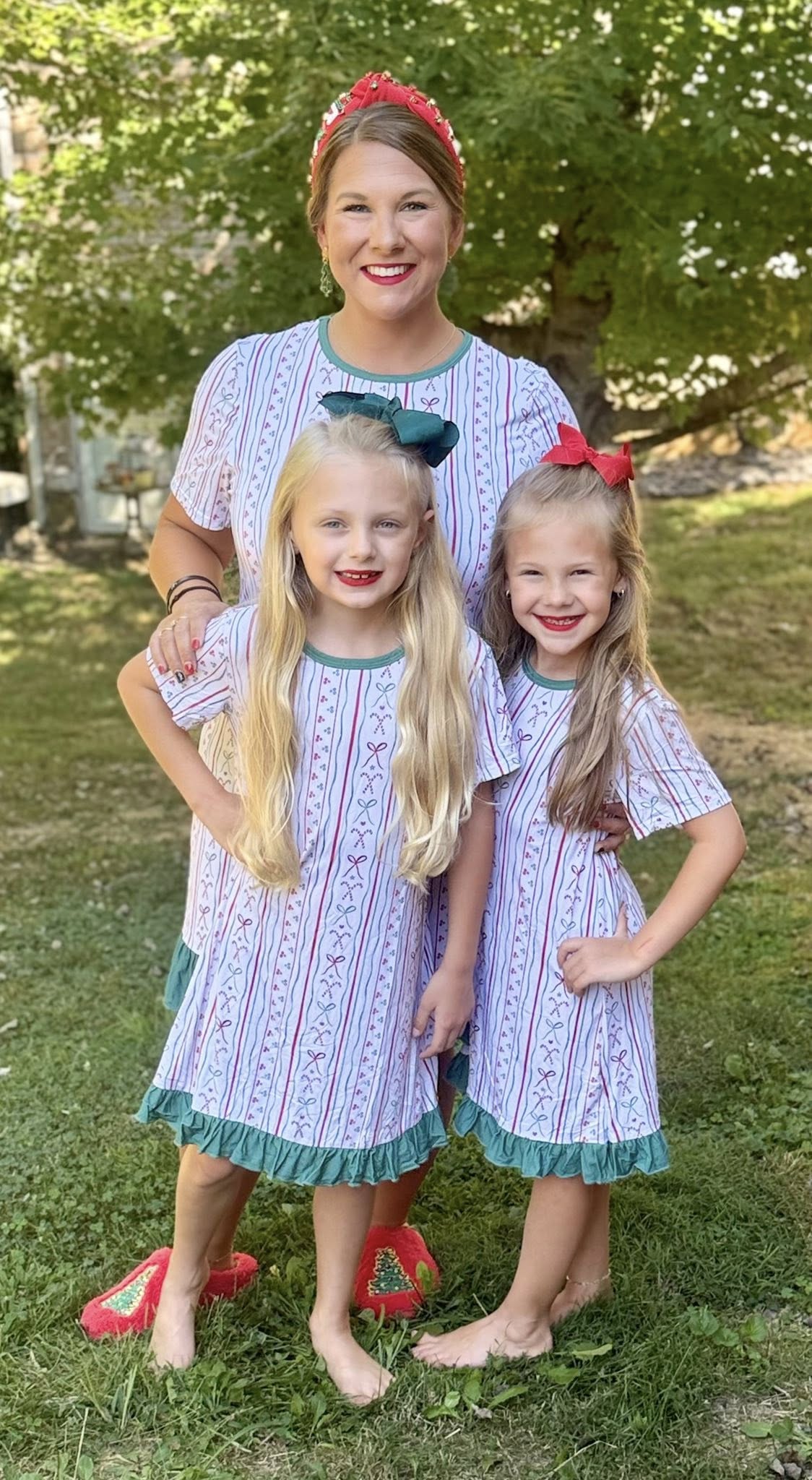 bamboo vertical Christmas gown