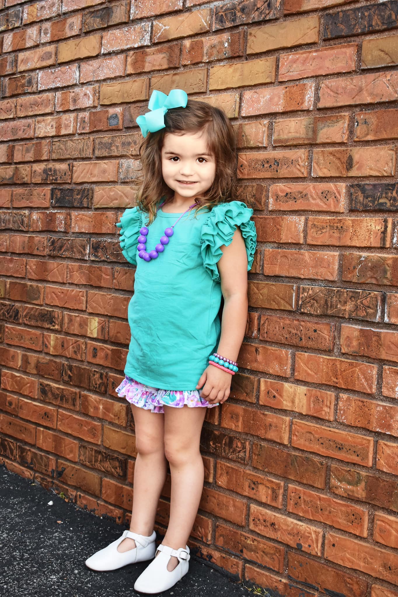 purple watercolor floral shorties