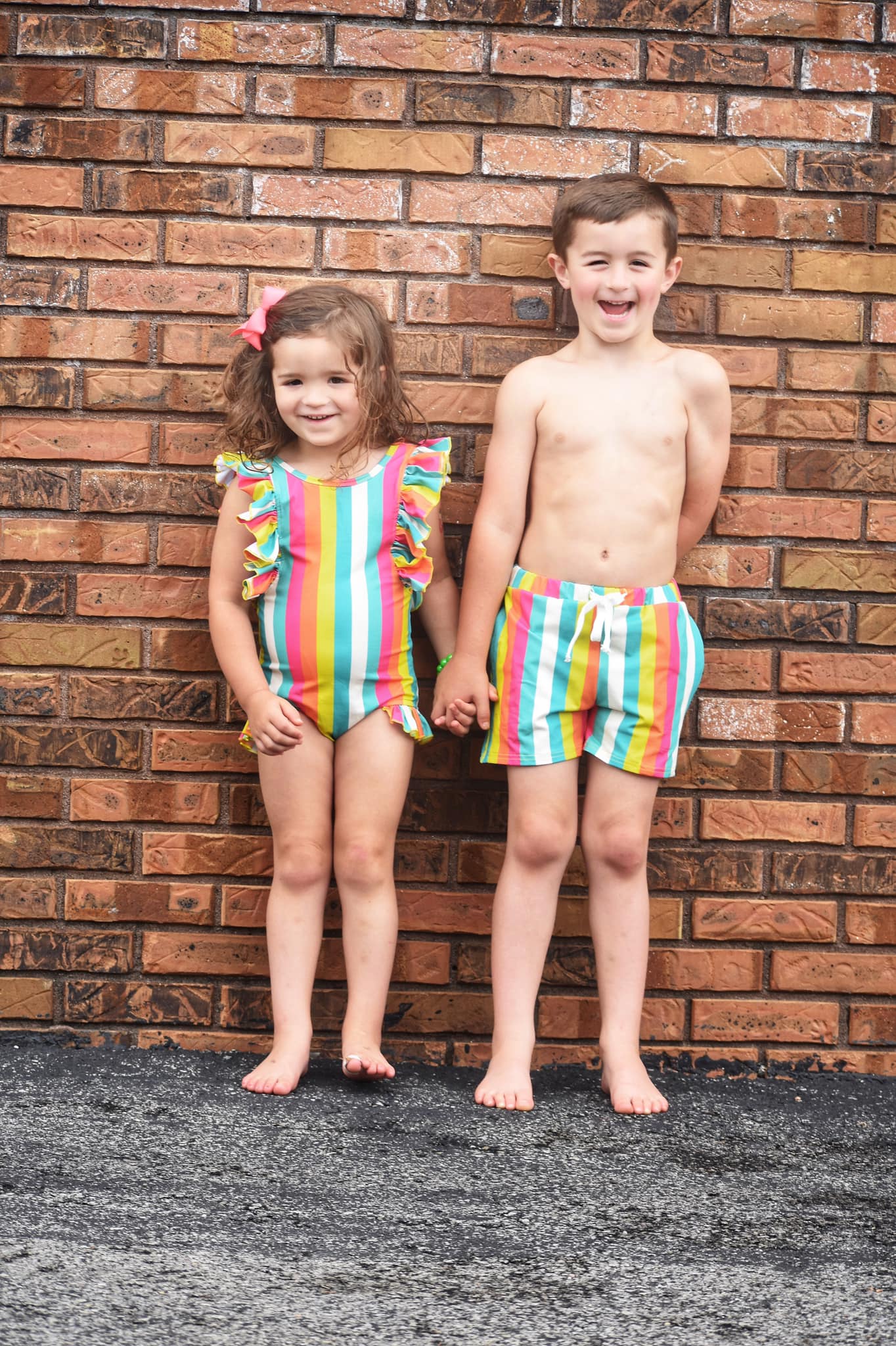 Bright Stripes Steele Trunks