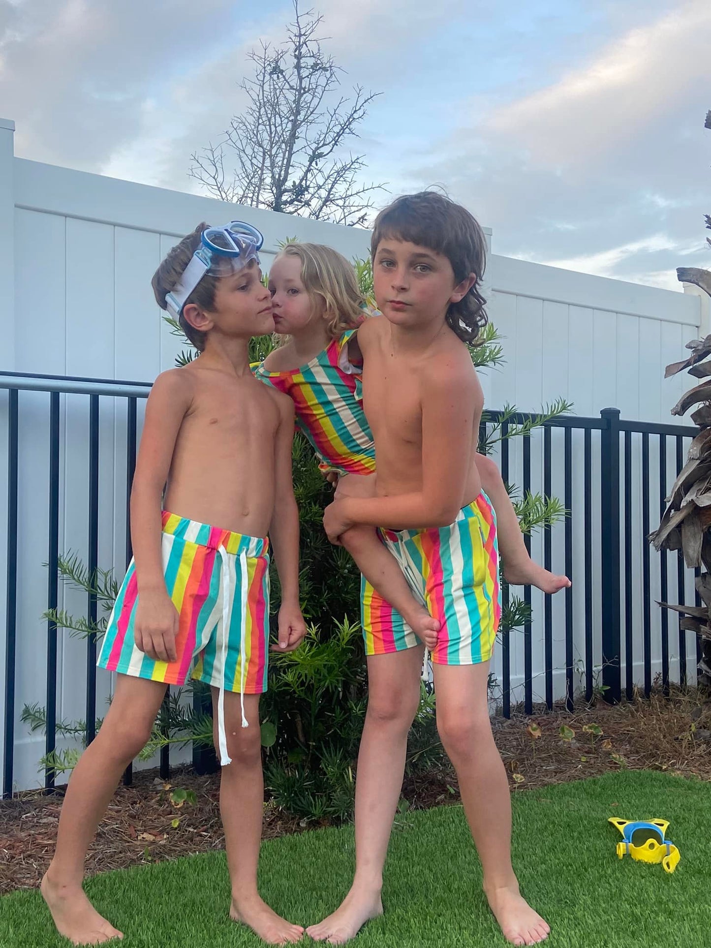 Bright Stripes Steele Trunks