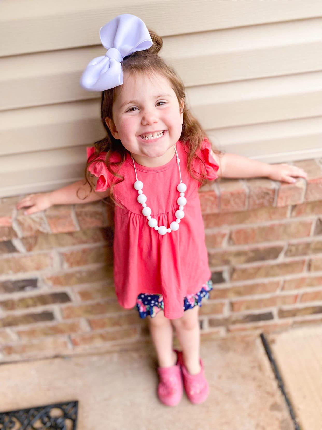 Navy polka dot floral shorties