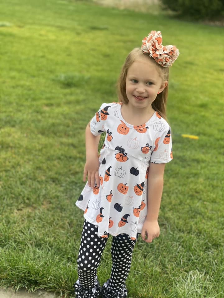 black polka dot icing pants