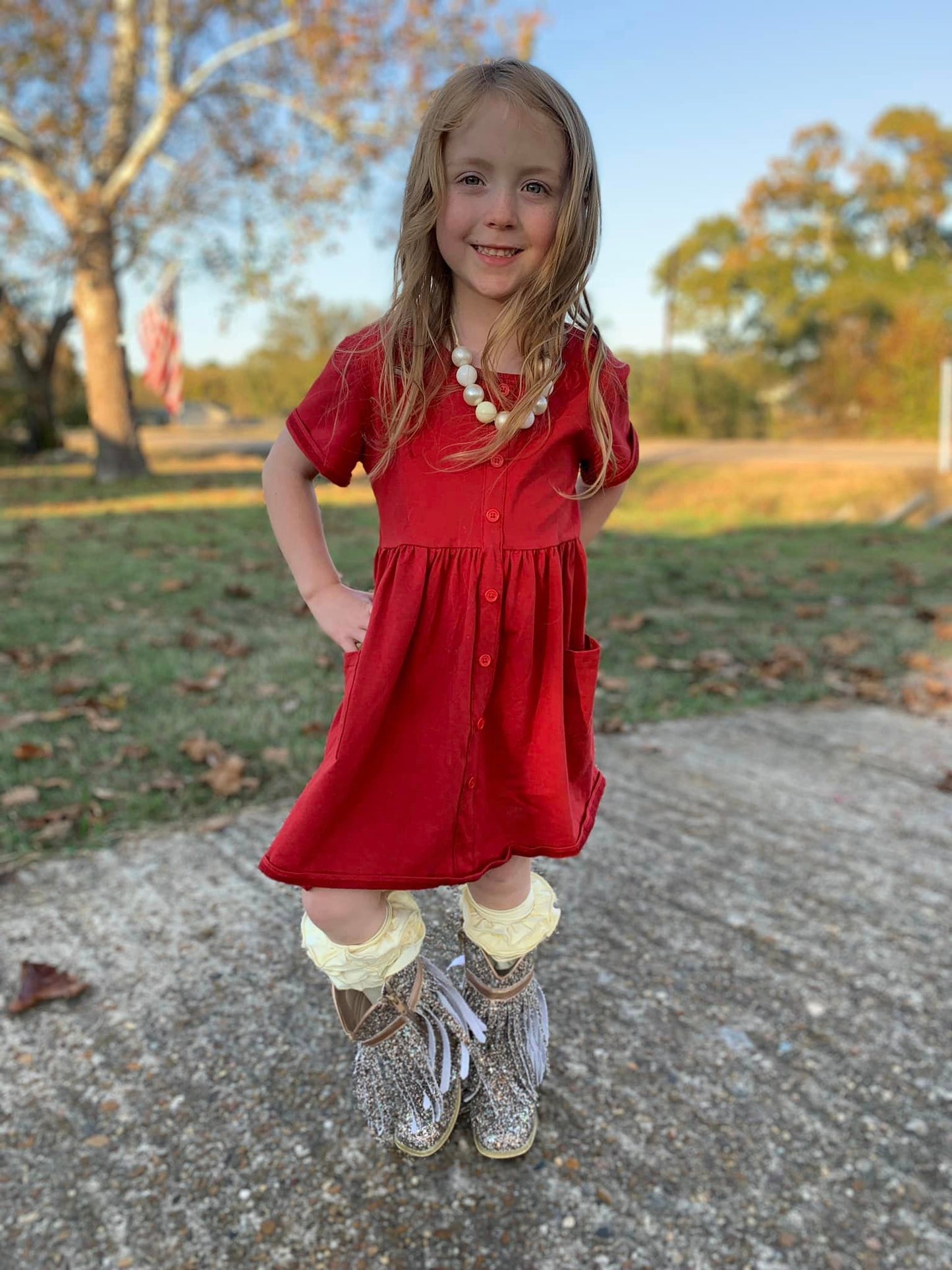 maroon ss tinsley dress