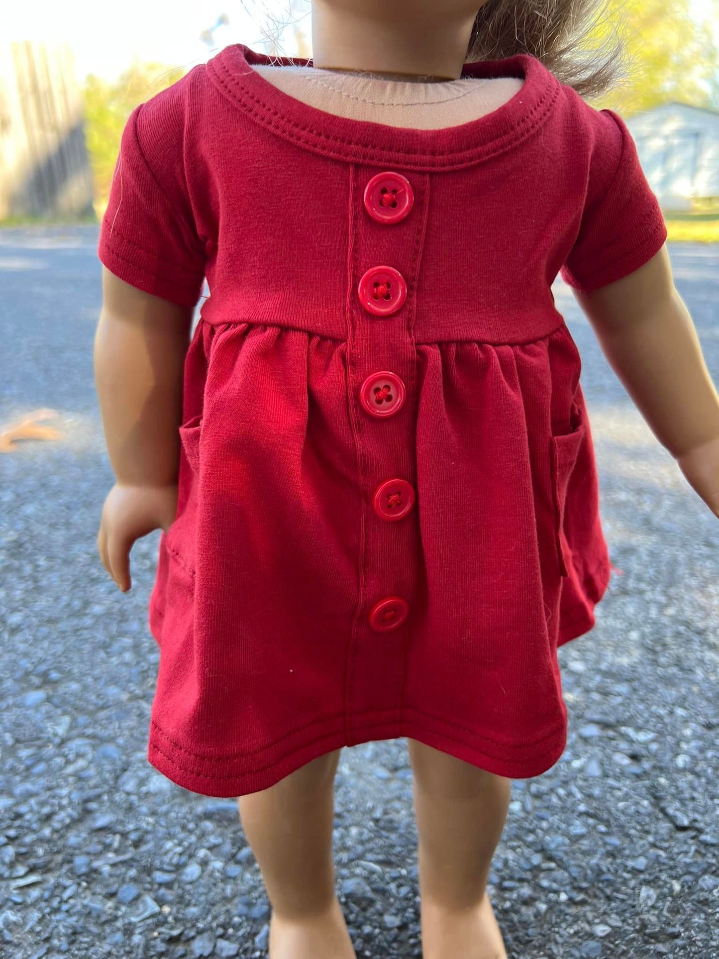DOLL maroon ss tinsley dress