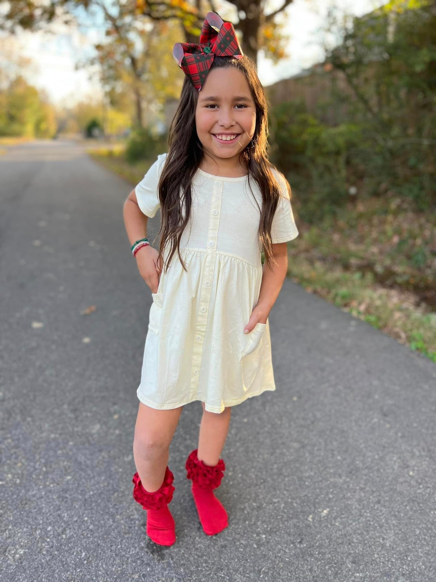 cream ss tinsley dress