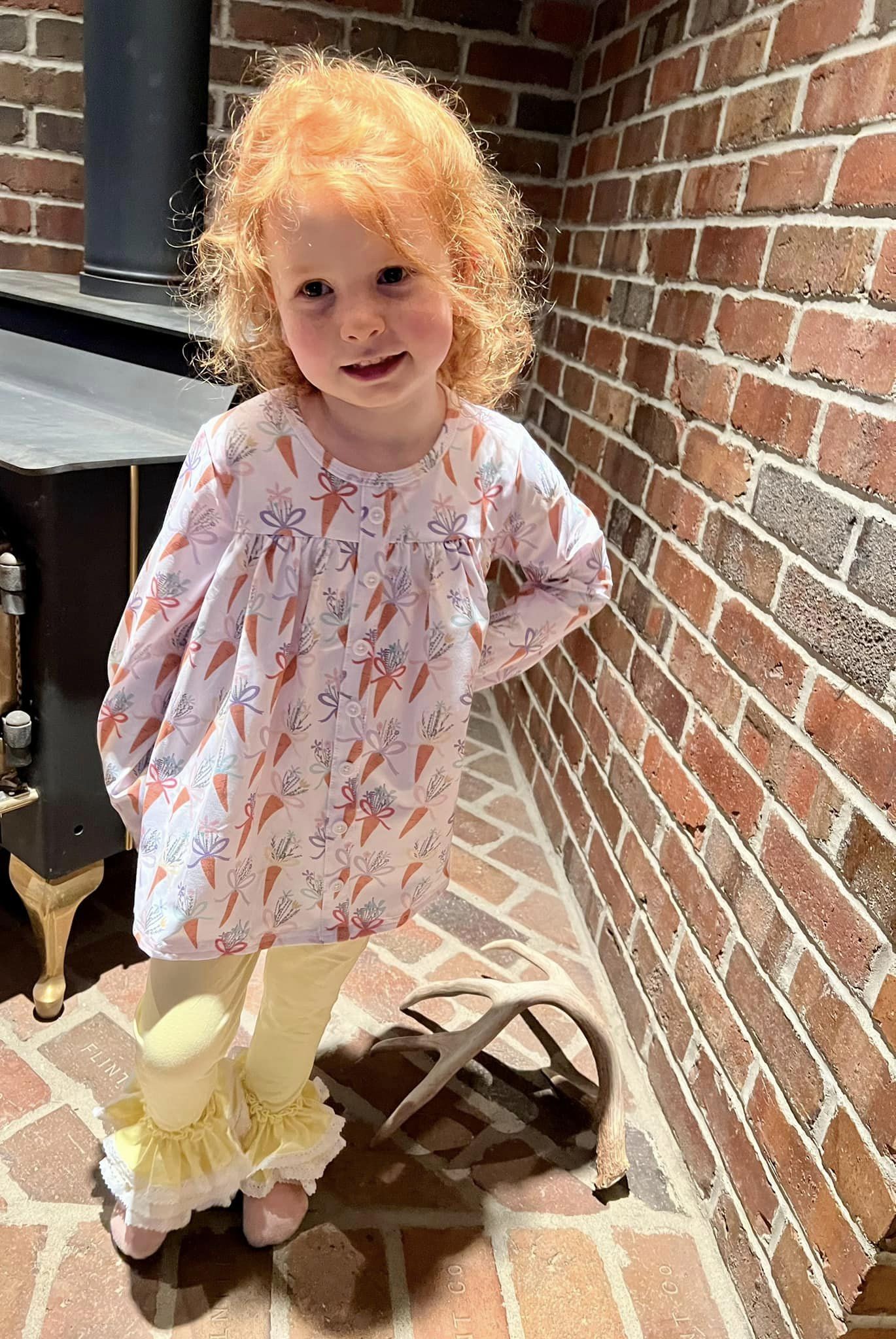 LS floral carrot tinsley top