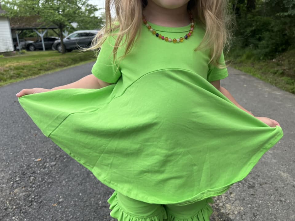 lime green allie top