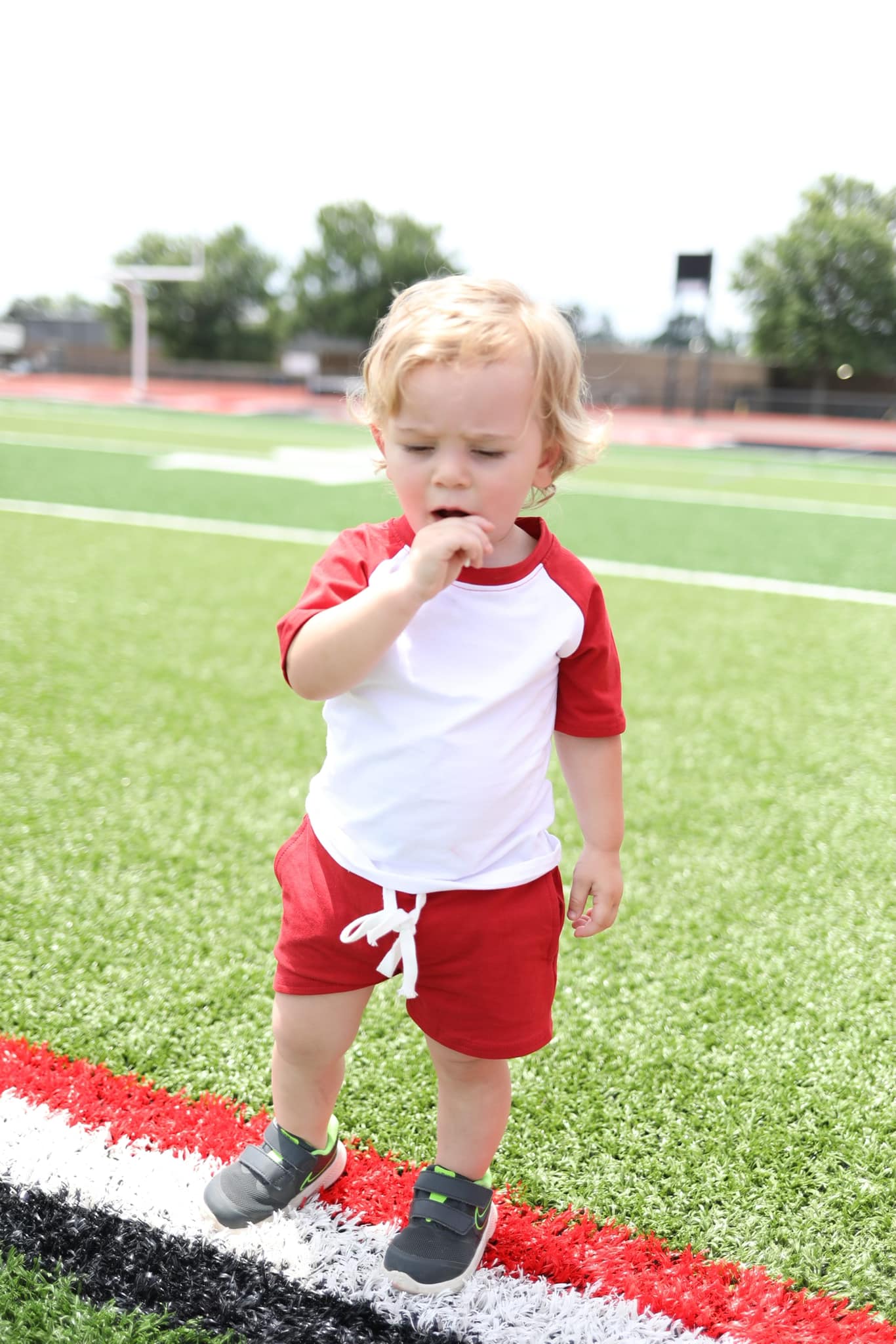 maroon steele shorts