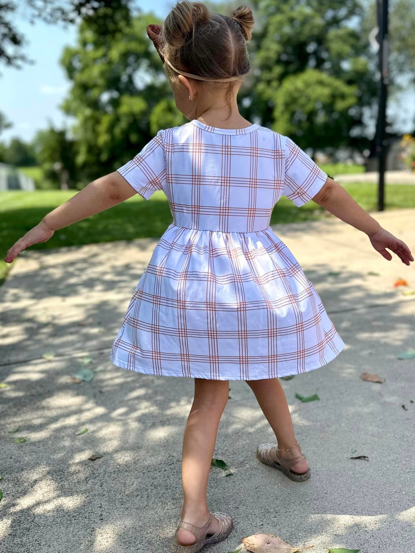 plaid stripe tinsley dress