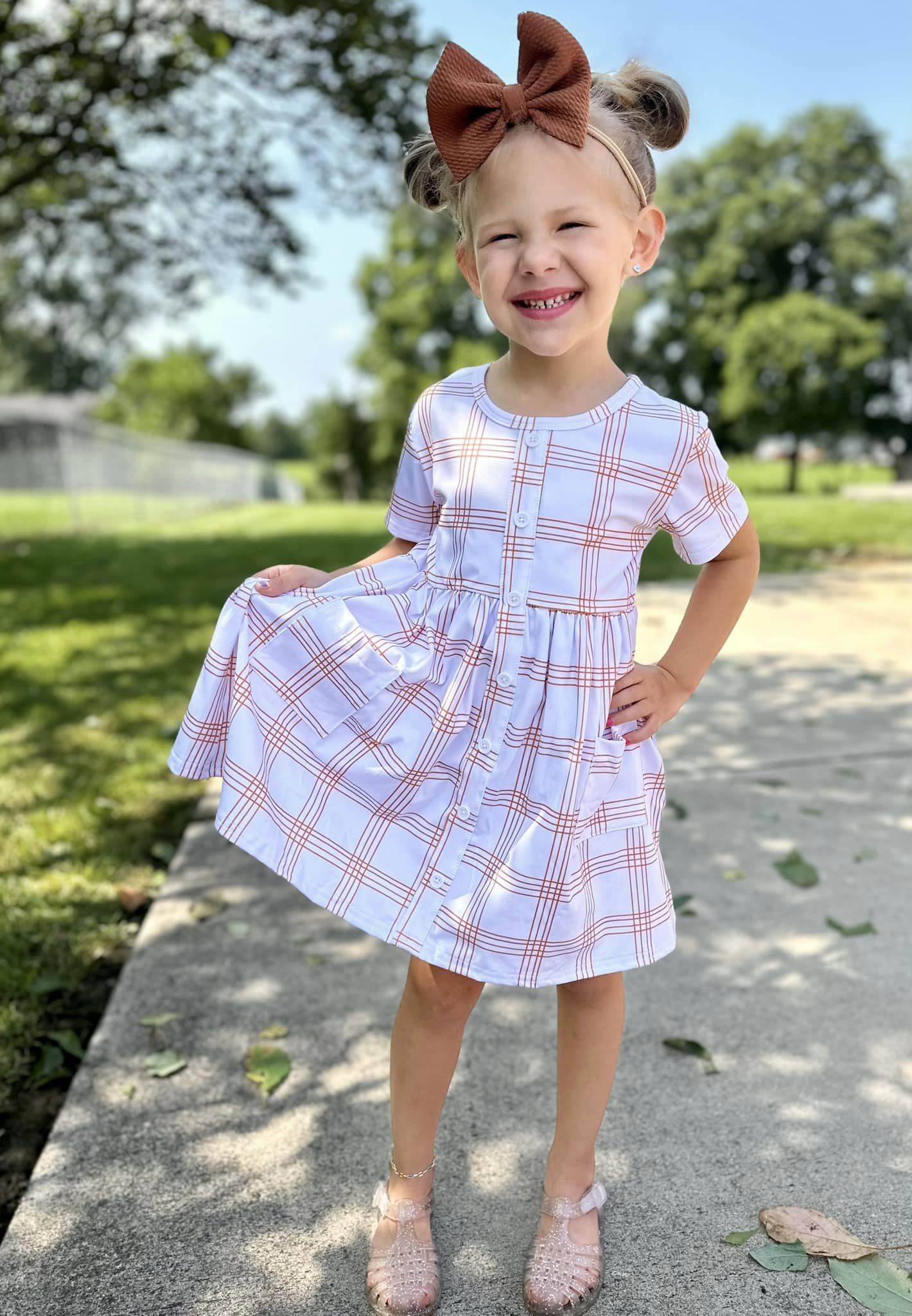 plaid stripe tinsley dress