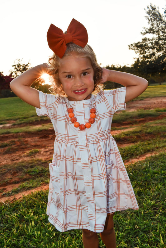 plaid stripe tinsley dress