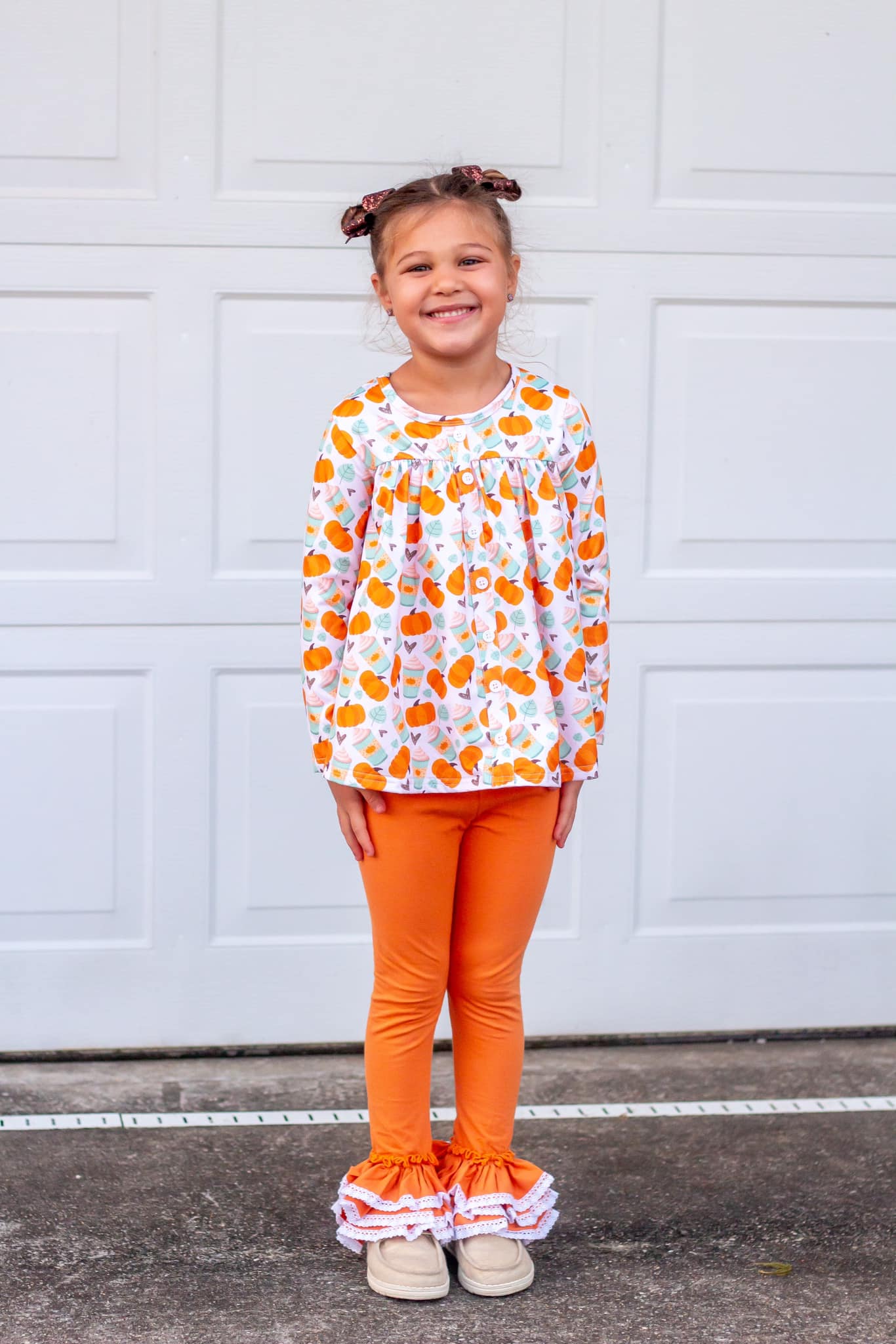 pumpkin spice LS tinsley top