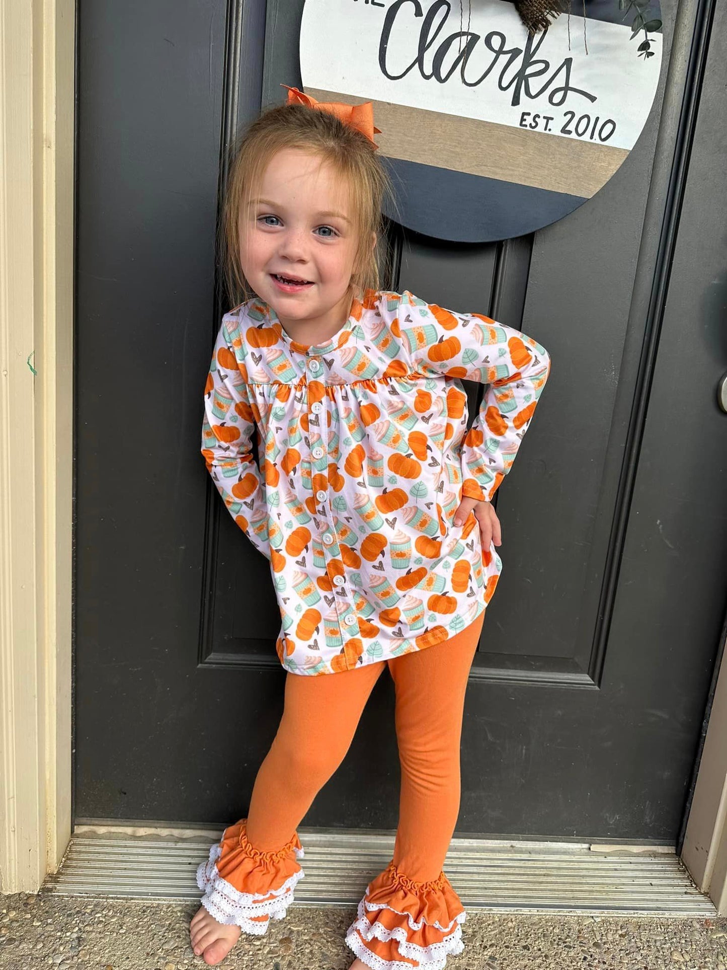 pumpkin spice LS tinsley top