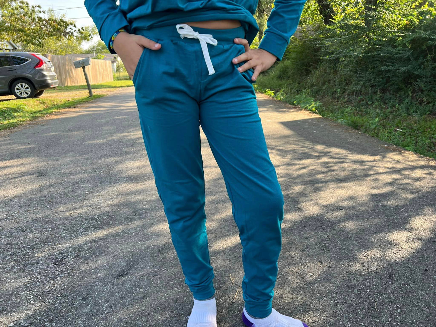 peacock joggers