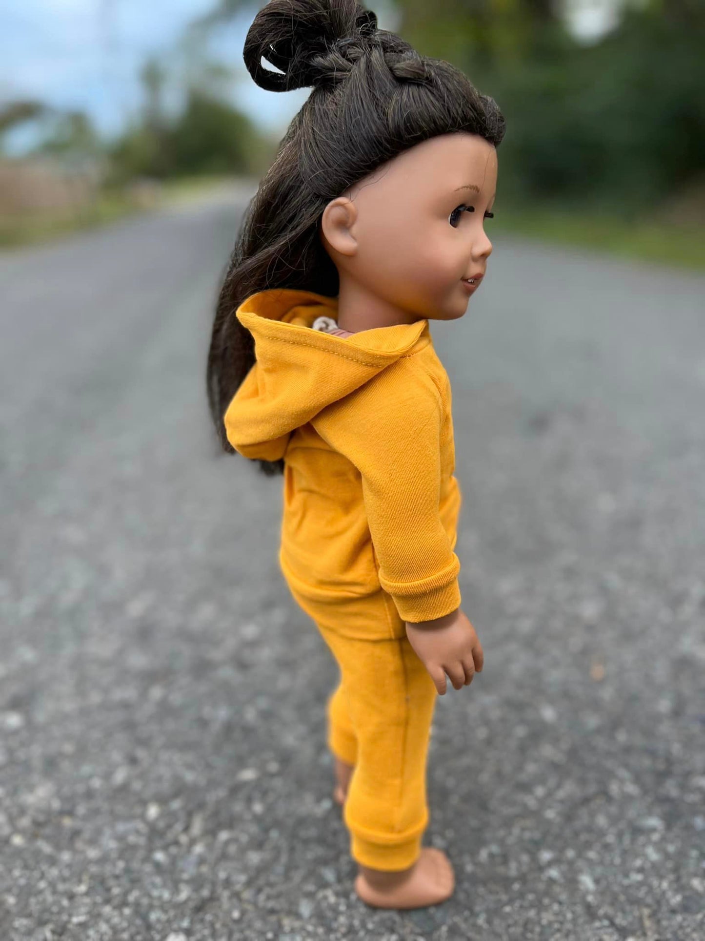 DOLL dark mustard light hoodie and joggers