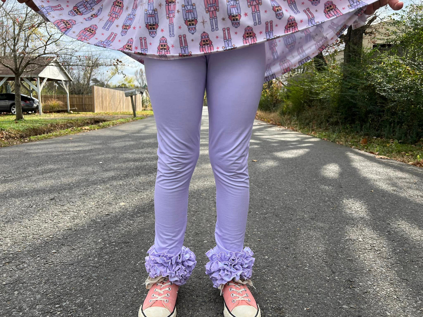 pale lavender icing pants