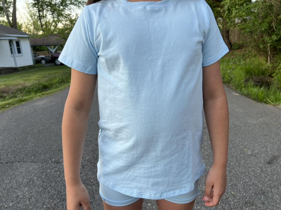 Sky blue oversized tee
