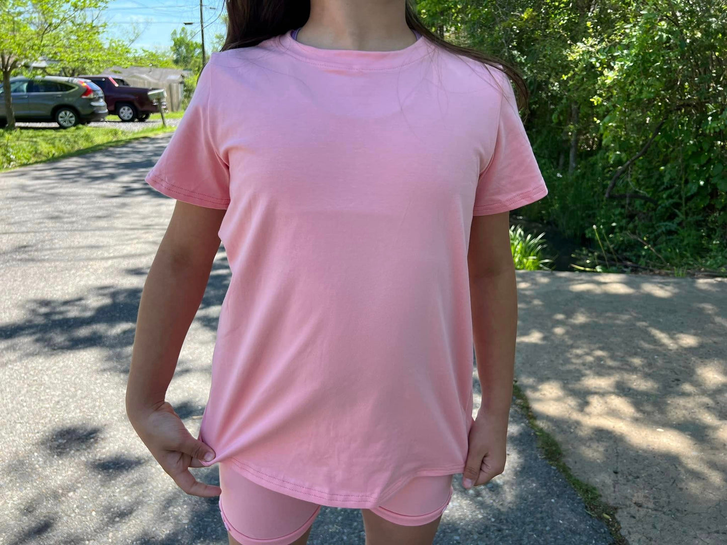 Starburst pink oversized tee