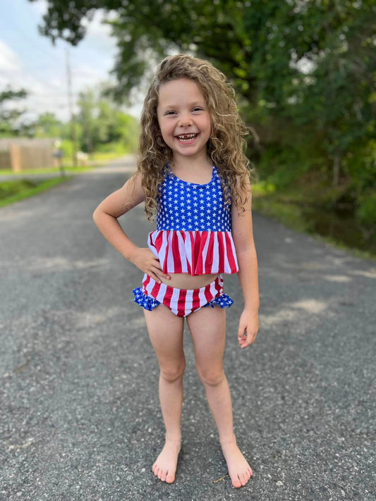 American girl racerback swim