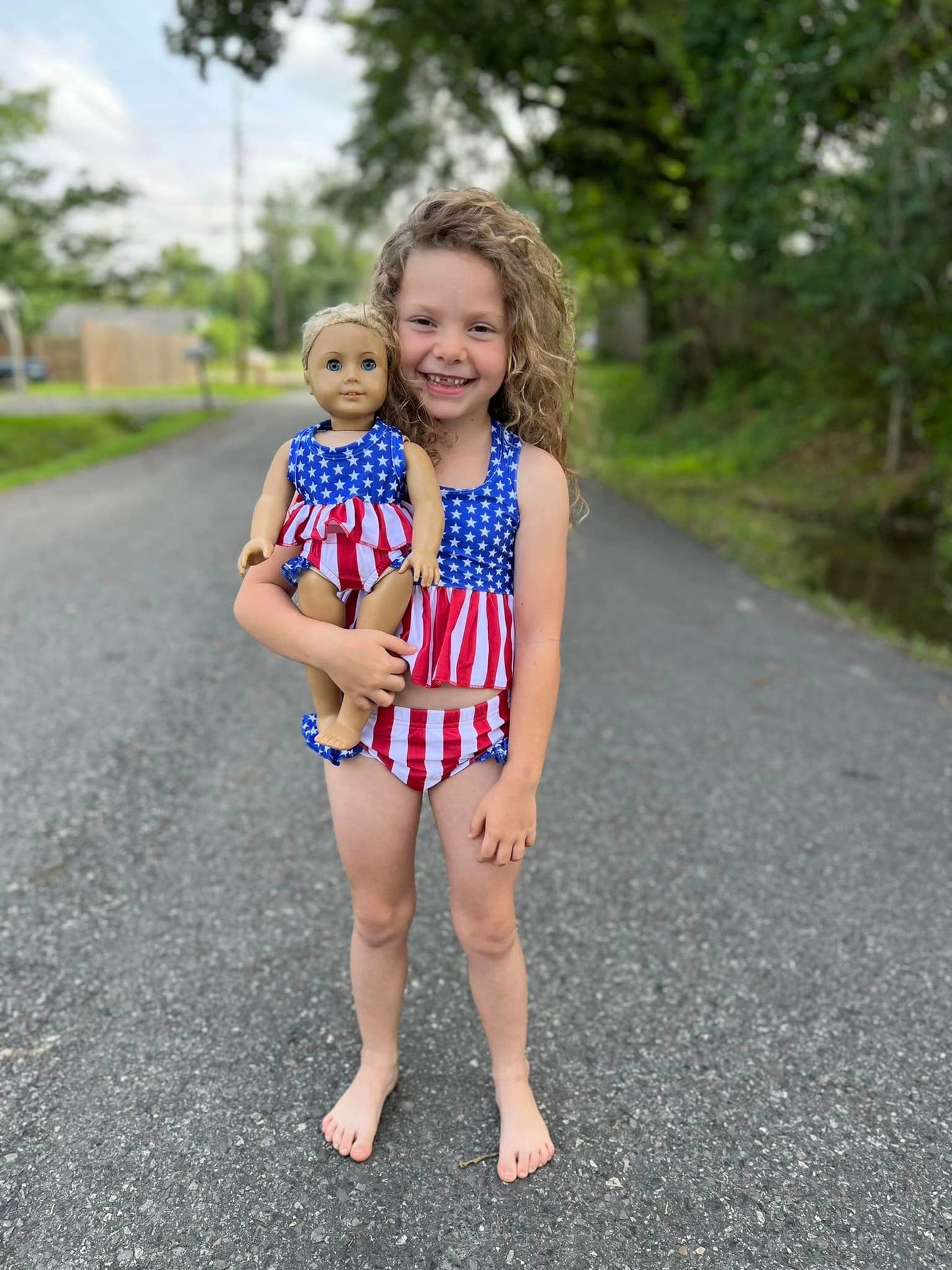 DOLL American girl racerback swim