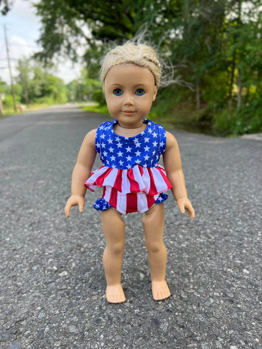 DOLL American girl racerback swim