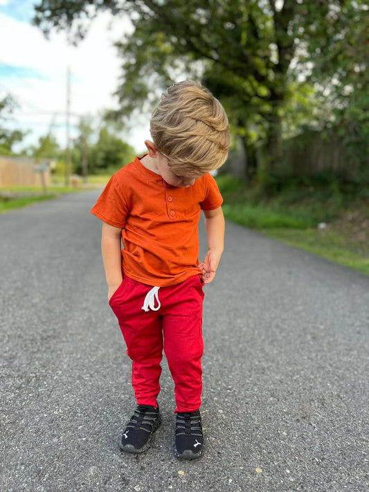 maroon Hudson joggers