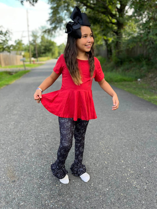 maroon twirl top