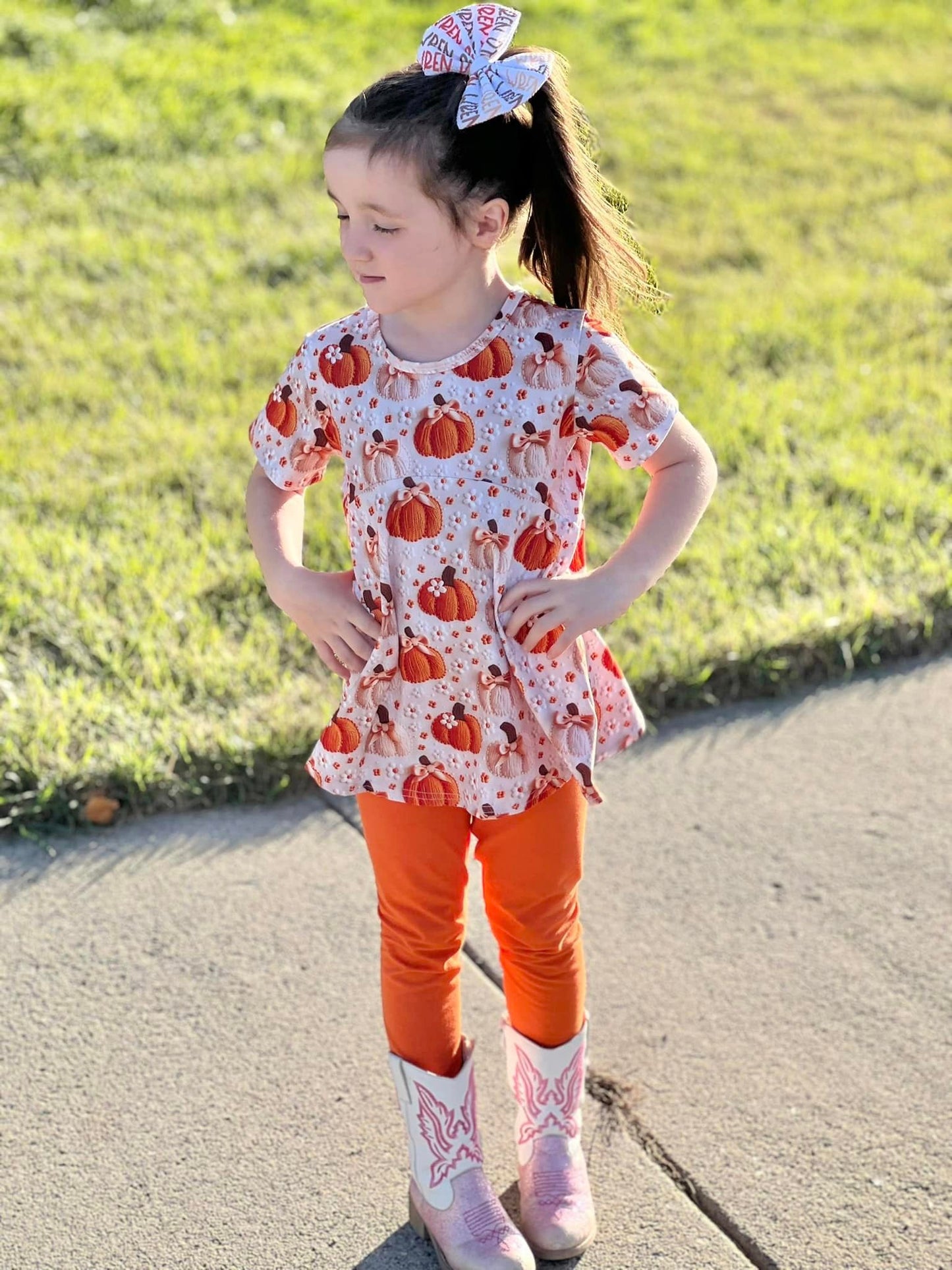 crochet pumpkin Allie top