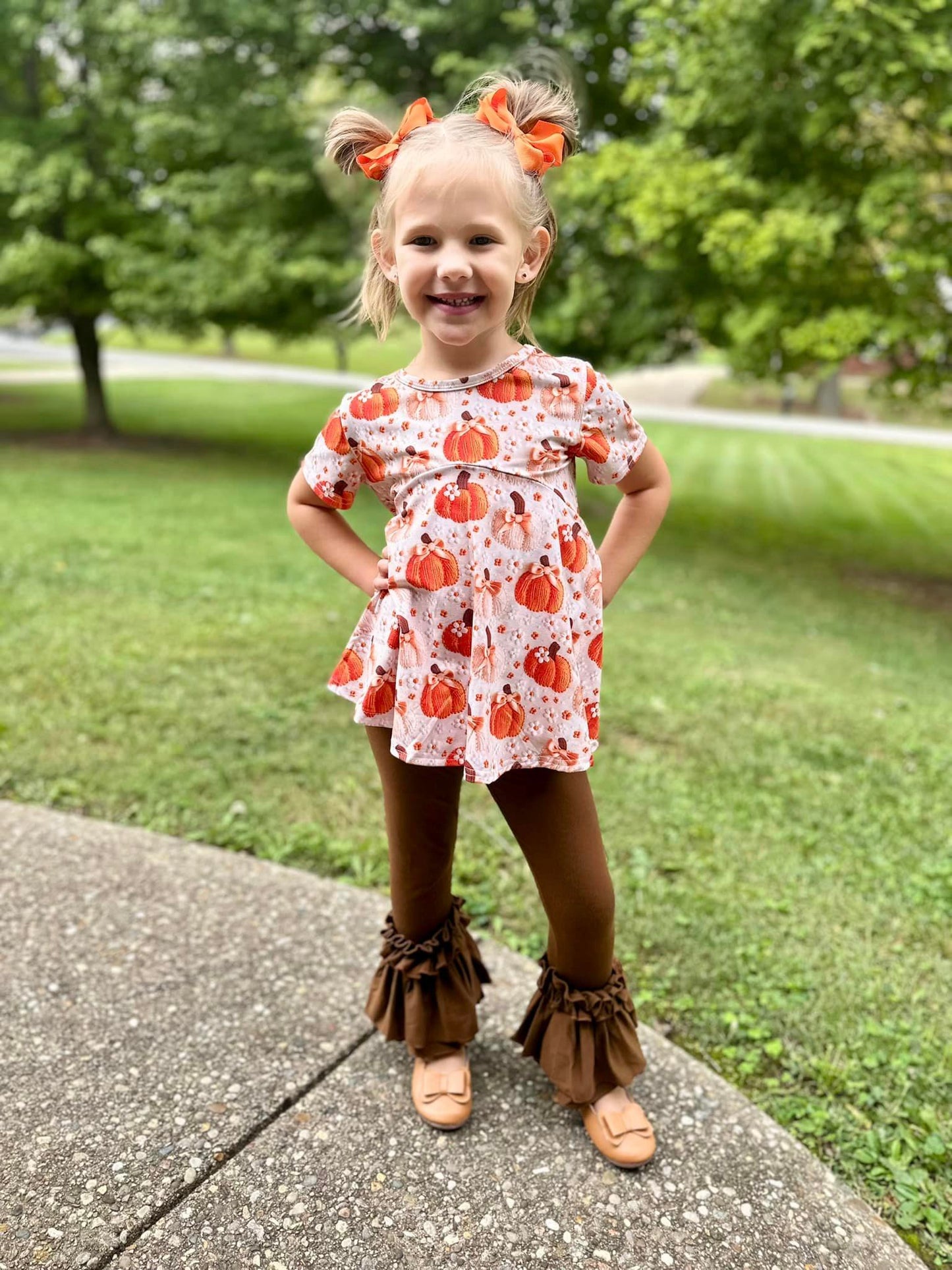 crochet pumpkin Allie top