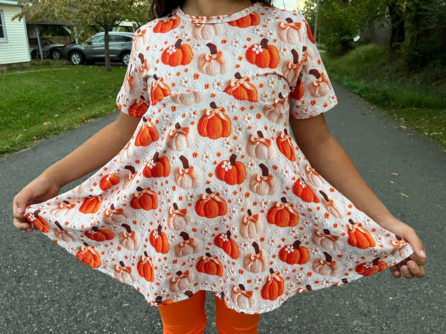 crochet pumpkin Allie top